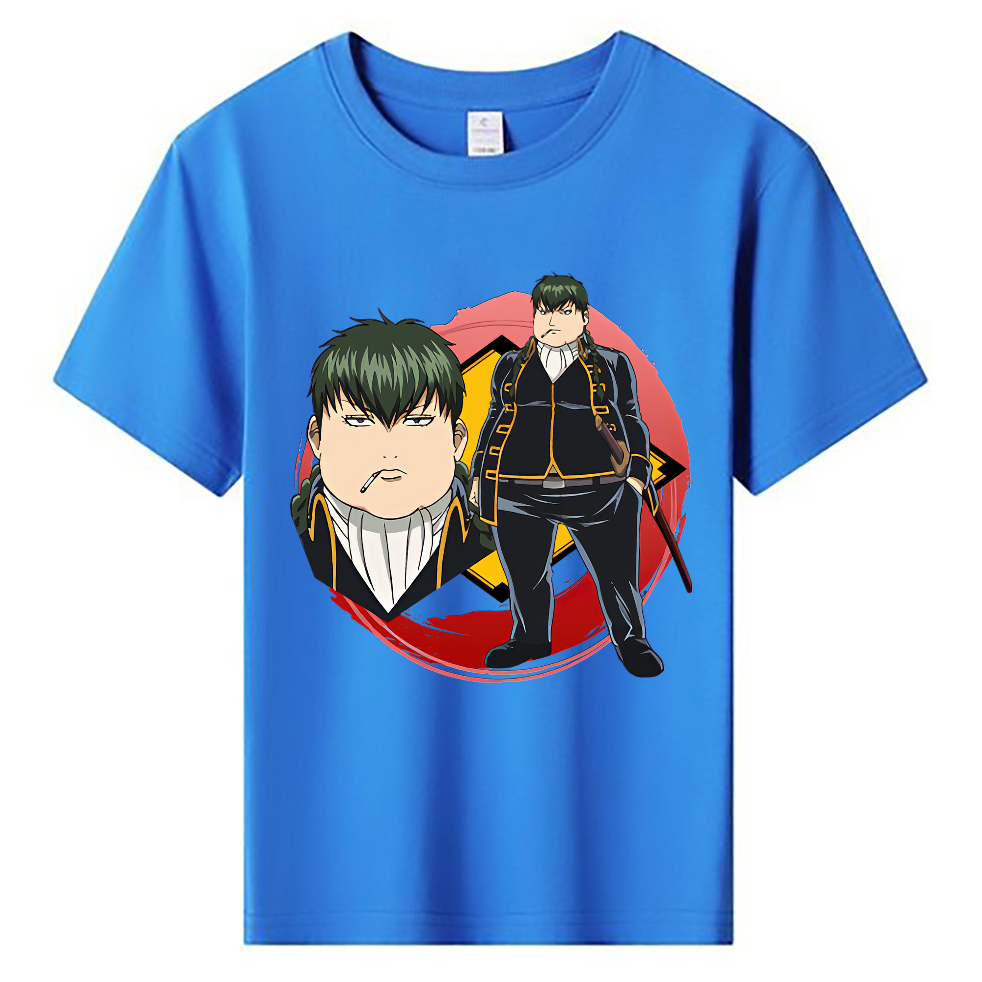 （画像用） ぎんたま 坂田銀時（さかたぎんとき） 神楽 志村新八（しむら しんぱち） GINTAMA Sakata Gintoki Kagura Shimura Shinpachi 綿100％キッズTシャツ（フロントプリント）